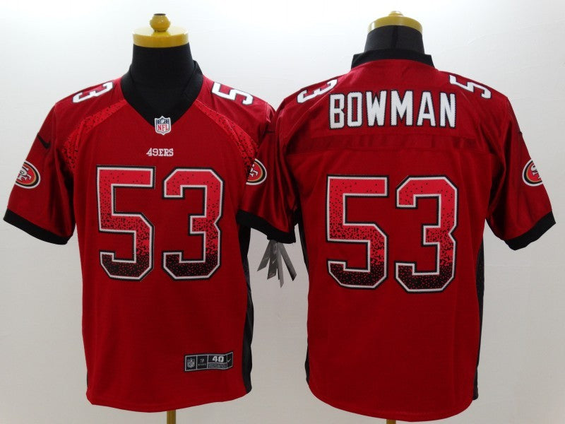 Men’s San Francisco 49ers Navoro Bowman #53 Red Jersey