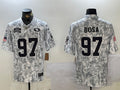 Men’s San Francisco 49ers Nick Bosa #97 Arctic Camo 2024 Salute to Service Limited Jersey