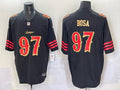 Men’s San Francisco 49ers Nick Bosa #97 Black 2025 Rivalries Collection Jersey