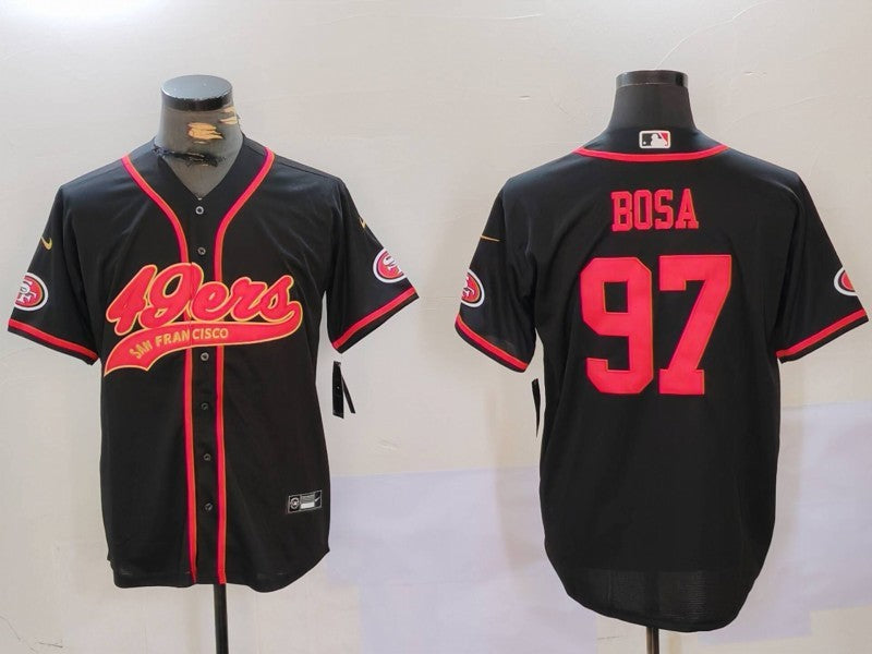 Men’s San Francisco 49ers Nick Bosa #97 Black Jersey