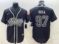Men’s San Francisco 49ers Nick Bosa #97 Black Retired RFLCTV Limited Jersey Joint Edition