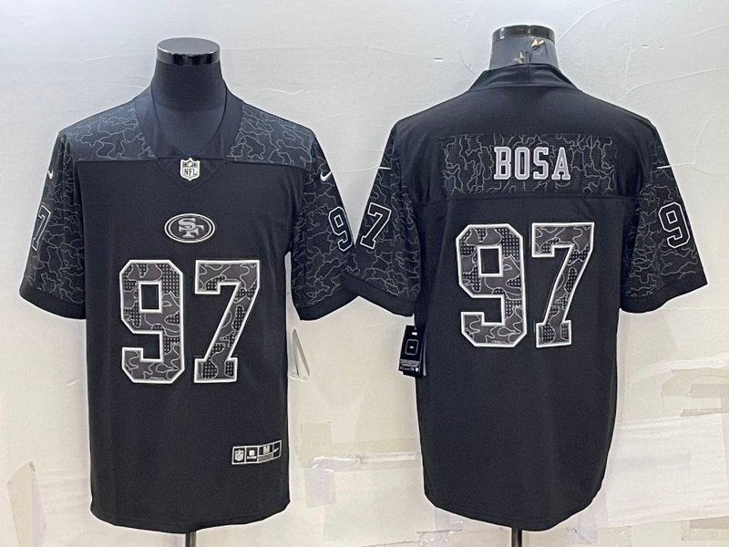 Men’s San Francisco 49ers Nick Bosa #97 Black Retired RFLCTV Limited Jersey