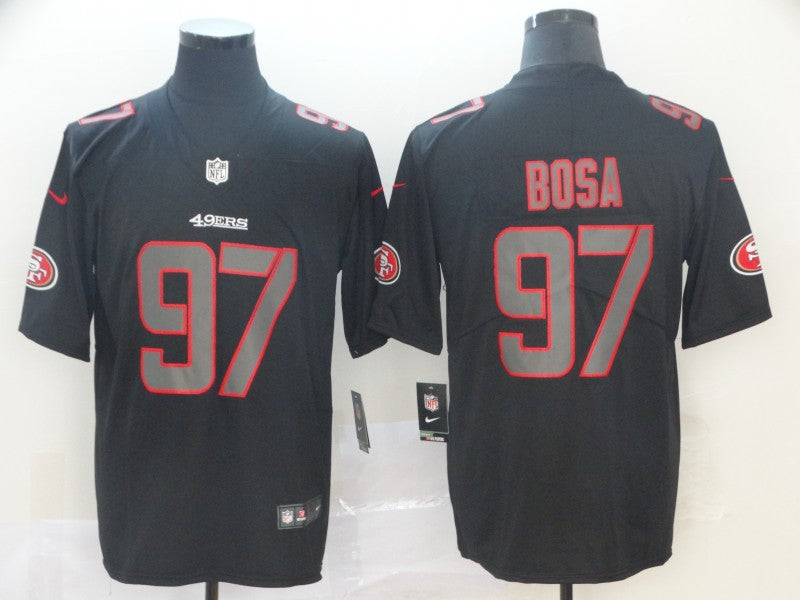 Men’s San Francisco 49ers Nick Bosa #97 Black Team Jersey