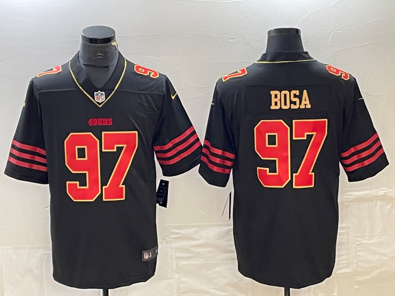 Men’s San Francisco 49ers Nick Bosa #97 Black Vapor F.U.S.E. Limited Jersey