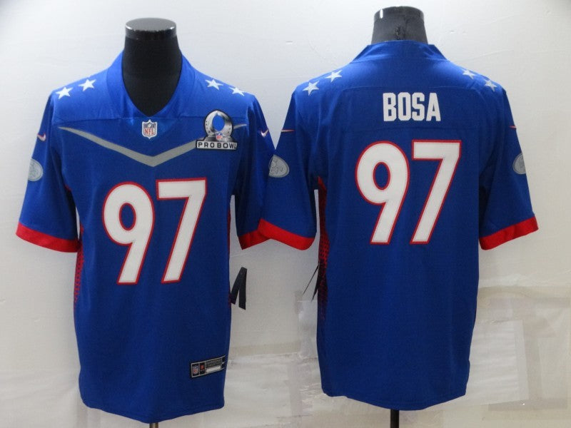 Men’s San Francisco 49ers Nick Bosa #97 Blue ALL STAR Jersey