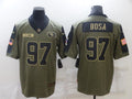 Men’s San Francisco 49ers Nick Bosa #97 Brown Jersey