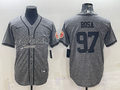 Men’s San Francisco 49ers Nick Bosa #97 Gray Jersey Joint Edition