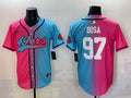 Men’s San Francisco 49ers Nick Bosa #97 Pink/Blue Jersey
