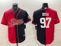 Men’s San Francisco 49ers Nick Bosa #97 Red/Black Jersey Joint Edition