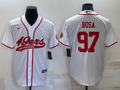Men’s San Francisco 49ers Nick Bosa #97 White Jersey Joint Edition