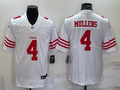 Men’s San Francisco 49ers Nick Mullens #4 White Jersey