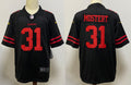 Men’s San Francisco 49ers Raheem Mostert #31 Black Jersey