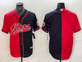 Men’s San Francisco 49ers Red/Black Blank Jersey Joint Edition