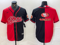 Men’s San Francisco 49ers Red/Black Jersey Joint Edition