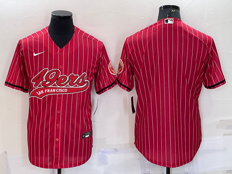 Men’s San Francisco 49ers Red Blank Jersey
