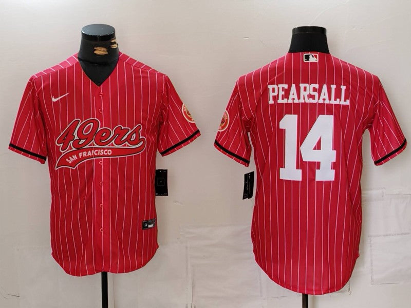 Men’s San Francisco 49ers Ricky Pearsall #14 Red Jersey