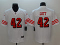 Men’s San Francisco 49ers Ronnie Lott #42 White Jersey