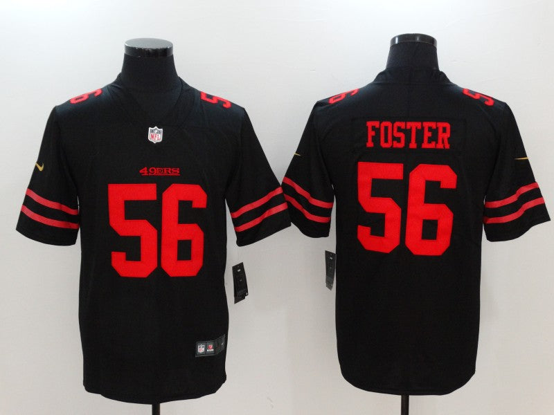Men’s San Francisco 49ers Ruben Foster #56 Black Jersey