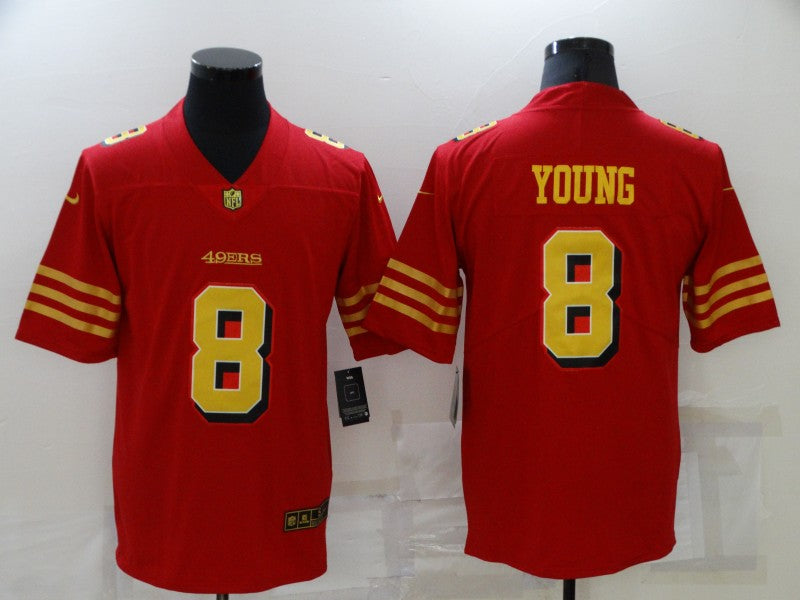 Men’s San Francisco 49ers Steve Young #8 Red Jersey
