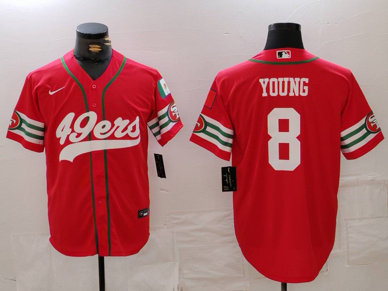 Men’s San Francisco 49ers Steve Young #8 Scarlet Jersey