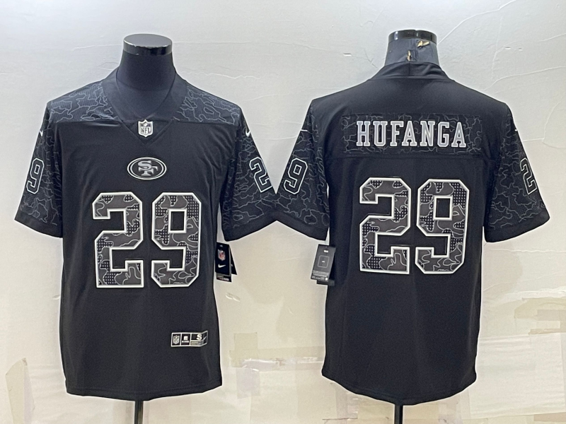 Men’s San Francisco 49ers Talanoa Hufanga #29 Black Retired RFLCTV Limited Jersey