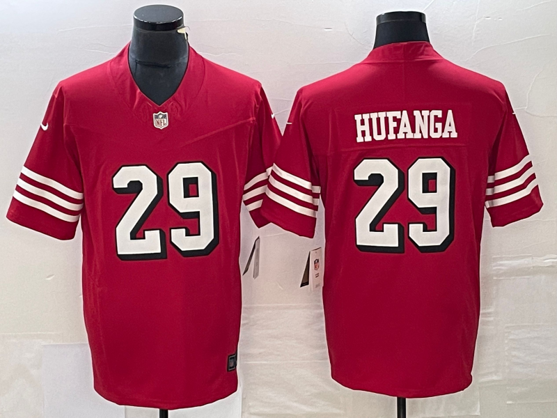 Men’s San Francisco 49ers Talanoa Hufanga #29 Red Jersey
