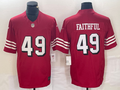 Men’s San Francisco 49ers The Faithful #49 Red Gamer Jersey