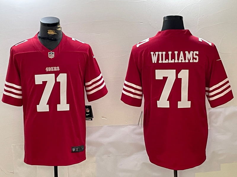 Men’s San Francisco 49ers Trent Williams #71 Scarlet Jersey