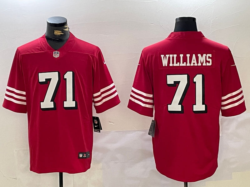 Men’s San Francisco 49ers Trent Williams #71 Scarlet Jersey