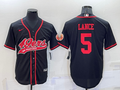 Men’s San Francisco 49ers Trey Lance #5 Black Jersey Joint Edition