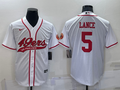 Men’s San Francisco 49ers Trey Lance #5 White Jersey Joint Edition