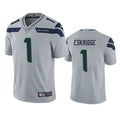 Mens Seattle Seahawks #1 D’Wayne Eskridge Nike Gray Alternate Vapor Limited Jersey