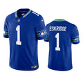 Mens Seattle Seahawks #1 D’Wayne Eskridge Royal Throwback F.U.S.E. Limited Jersey