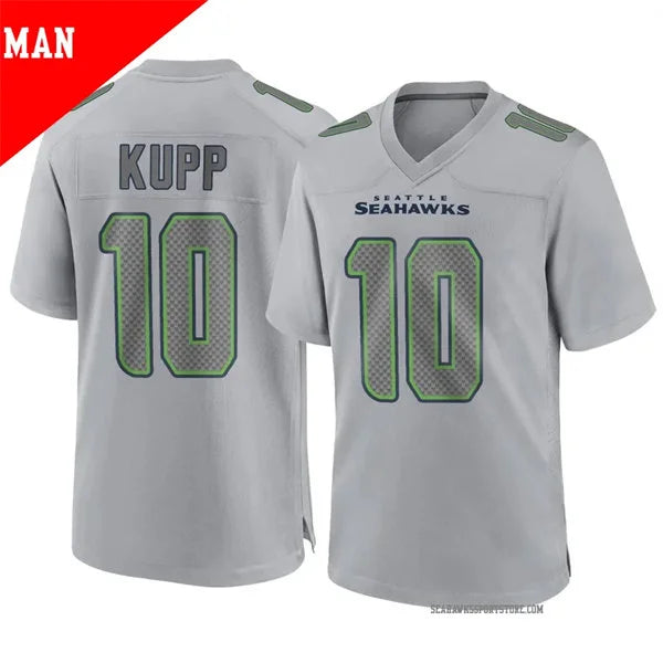 Men’s Seattle Seahawks #10 Cooper Kupp Nike Gray Atmosphere Fashion Game Jersey