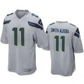 Men’s Seattle Seahawks #11 Jaxon Smith-Njigba Nike Gray Alternate Vapor Limited Jersey