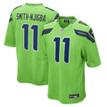 Men’s Seattle Seahawks #11 Jaxon Smith-Njigba Nike Neon Green Color Rush Limited Jersey