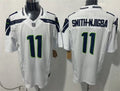 Men’s Seattle Seahawks #11 Jaxon Smith-Njigba Nike White Vapor Limited Jersey