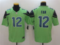 Men’s Seattle Seahawks 12th Fan  Nike Neon Green Color Rush Limited Jersey