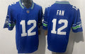 Mens Seattle Seahawks 12th Fan Royal Throwback F.U.S.E. Limited Jersey