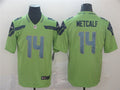 Men’s Seattle Seahawks #14 DK Metcalf Nike Neon Green Color Rush Limited Jersey