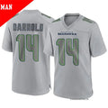 Men’s Seattle Seahawks #14 Sam Darnold Nike Gray Atmosphere Fashion Game Jersey