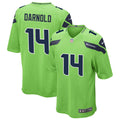 Men’s Seattle Seahawks #14 Sam Darnold Nike Neon Green Alternate Vapor F.U.S.E. Limited Jersey