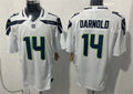 Men’s Seattle Seahawks #14 Sam Darnold Nike White Vapor F.U.S.E. Limited Jersey