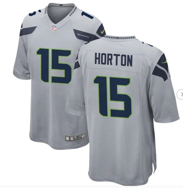 Men’s Seattle Seahawks #15 Tory Horton Nike Gray Alternate Vapor F.U.S.E. Limited Jersey