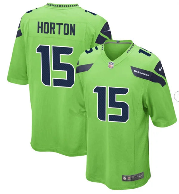 Men’s Seattle Seahawks #15 Tory Horton Nike Neon Green Alternate Vapor F.U.S.E. Limited Jersey
