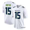 Men’s Seattle Seahawks #15 Tory Horton Nike White Tundra Fashion Game Jersey