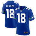 Men’s Seattle Seahawks #18 Elijah Arroyo Nike Royal Throwback F.U.S.E. Limited Jersey