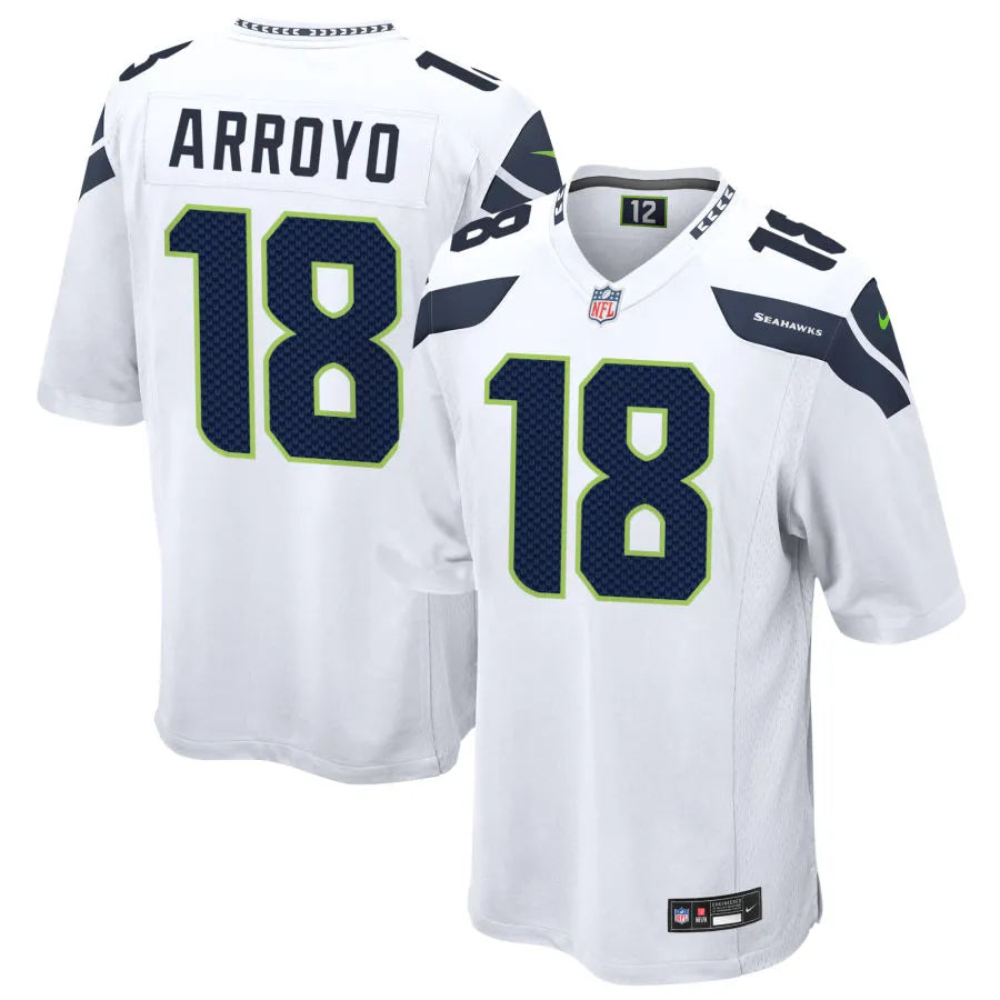 Men’s Seattle Seahawks #18 Elijah Arroyo Nike White Vapor F.U.S.E. Limited Jersey