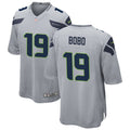 Men’s Seattle Seahawks #19 Jake Bobo Nike Gray Alternate Vapor Limited Jersey