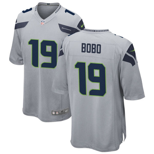 Men’s Seattle Seahawks #19 Jake Bobo Nike Gray Alternate Vapor Limited Jersey
